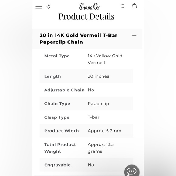 20” 14k Yellow Gold Vermeil - Picture 9 of 10